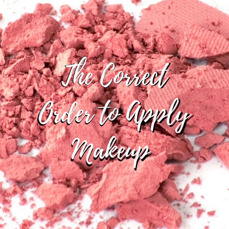 Order in which online to apply makeup
